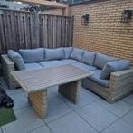 Hele nette loungeset grijs rotan, Ophalen, Zo goed als nieuw
