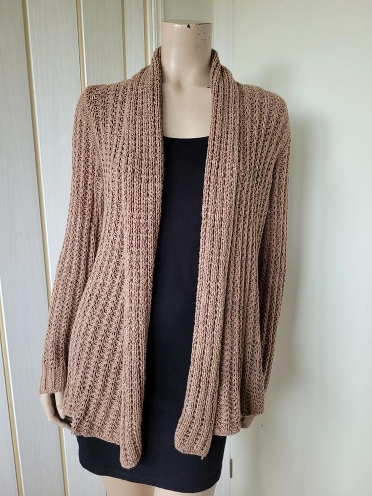 Repeat vest knited bruin maat 40/42, Kleding | Dames, Truien en Vesten, Zo goed als nieuw, Maat 42/44 (L), Bruin, Ophalen of Verzenden
