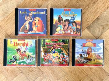 5x Disney - Vertelverhaal CD’s met oa. Bambi & Leeuwenkoning beschikbaar voor biedingen
