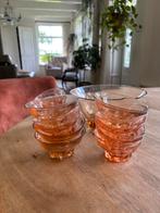 Vintage glazen kommen set, Ophalen of Verzenden, Zo goed als nieuw