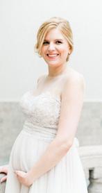 Zwanger? Zwangerschapsjurk! Direct leverbaar!, Kleding | Dames, Trouwkleding en Trouwaccessoires, Ophalen, Nieuw, Wit, Trouwjurk