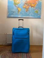 Grote Blauwe koffer met wieltjes - trolley reiskoffer groot, Sieraden, Tassen en Uiterlijk, Koffers, Ophalen, Gebruikt, 45 tot 55 cm