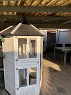 Buitenkooi Volière Hexagon Cottage, Ophalen of Verzenden, Zo goed als nieuw, Hout, Volière