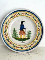 Antiek Frans aardewerk bord HB Quimper, Ophalen
