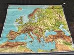 Schoolplaat europa, Antiek en Kunst, Antiek | Schoolplaten, Ophalen, Aardrijkskunde