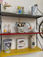 Vintage Wandrek met Drie Planken Woonaccessoires Antiek Stij, Ophalen of Verzenden