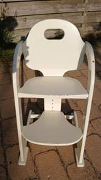 Witte kinderstoel meegroeistoel van Wood collection Tiamo, Ophalen of Verzenden, Gebruikt, Meegroeistoel