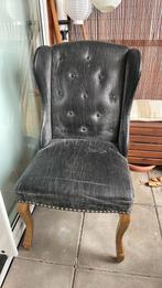 Eetkamerstoel Riviera Maison, Huis en Inrichting, Ophalen, Gebruikt, Zwart, Leer