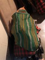 Vintage boodschappentas met strepen, Ophalen of Verzenden, Gebruikt