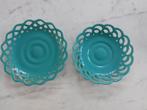 Set turquoise schalen Zenith Gouda, Antiek en Kunst, Antiek | Keramiek en Aardewerk, Ophalen