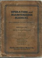 Harley Davidson WLA manual 1942 motor militair, Verzenden, Harley-Davidson of Buell