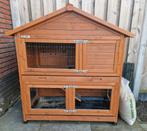 Houten konijnen/ kippenhok, Dieren en Toebehoren, Knaagdieren en Konijnen | Hokken en Kooien, Ophalen, 110 cm of meer, Zo goed als nieuw