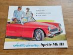 Brochure Austin Healey Sprite MK III 1964, Ophalen of Verzenden, Zo goed als nieuw, Overige merken