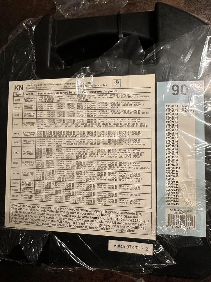 Sneeuwkettingen, Auto diversen, Sneeuwkettingen, Zo goed als nieuw, Ophalen