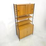 Vintage WHB string kast jaren 70 eiken, Huis en Inrichting, Kasten | Wandmeubels, Ophalen, Eikenhout, Minder dan 150 cm, 150 tot 200 cm