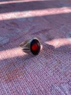 Antieke zegelring Rode Agaat *1960*, Sieraden, Tassen en Uiterlijk, Ringen, Gebruikt, 19 tot 20, Ophalen of Verzenden, Dame of Heer