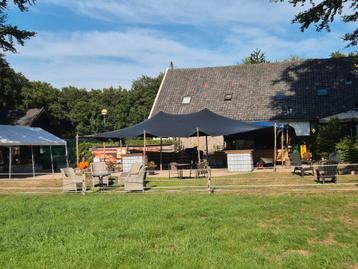 Stretchtent 6m-10m zwart te huur (zelf opzetten) beschikbaar voor biedingen