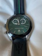 Maserati Polshorloge - Groen, Sieraden, Tassen en Uiterlijk, Horloges | Heren, Overige merken, Staal, Polshorloge, Kunststof