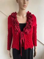 Eva & Claudi vestje rood maat S roezels, Kleding | Dames, Eva & Claudi, Ophalen of Verzenden, Zo goed als nieuw, Maat 36 (S)