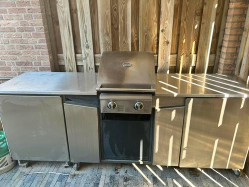 Rvs Bqq buitenkeuken, Tuin en Terras, Barbecue-accessoires, Gebruikt, Ophalen