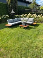 Aluminium hoekloungeset in zeer goede staat, 5 zitplaatsen, ., Aluminium, Ophalen of Verzenden