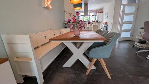 Prachtige eikenhouten Scandinavische eettafel, Huis en Inrichting, Tafels | Eettafels, Zo goed als nieuw, 50 tot 100 cm, 200 cm of meer