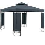 Paviljoen 3x3, partytent prieel taupe GRATIS BEZORGD!, Verzenden, Minder dan 4 meter, Nieuw, Paviljoen