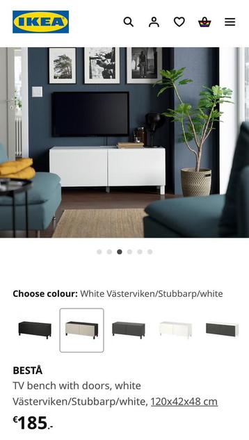 IKEA TV kast BESTA - afbeelding 2