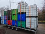 Ibc houtbox opslag haardhout watertank regenton palletbox, Tuin en Terras, Minder dan 3 m³, Ophalen