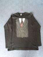 Een zwart T-Shirt met een Smoking print op de voorkant., Maat 56/58 (XL), Ophalen of Verzenden, Zo goed als nieuw, American Apperel.
