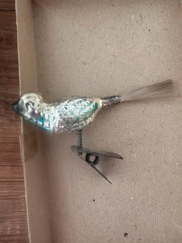 Vogeltje kerstboom oud vintage kerstbal glas zonder snavel beschikbaar voor biedingen