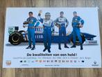 F1 Renault Villeneuve Alesi Frentzen Berger poster 98x63cm, Verzamelen, Nieuw, Sport, Ophalen of Verzenden, A1 t/m A3