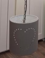 Hartjes Hanglamp, Huis en Inrichting, Lampen | Hanglampen, Ophalen, Zo goed als nieuw, Metaal, Modern