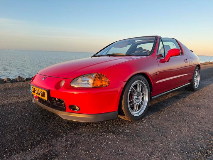 Honda CRX Del Sol 1.6 VTI ABS 1997 Rood, Auto's, Honda, Particulier, CRX, ABS, Airbags, Alarm, Bluetooth, Elektrische ramen, Lederen bekleding