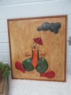 3D schilderij van een clown, Ophalen of Verzenden