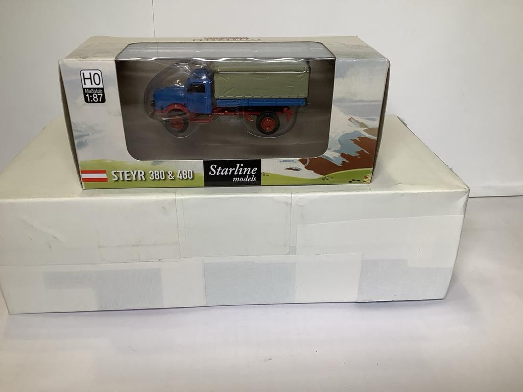 Brekina Steyr 380 & 480 Starline Model Truck, Hobby en Vrije tijd, Modelauto's | 1:87, Ophalen of Verzenden, Nieuw, Auto, Brekina