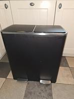 Prullenbak 2x 60L - Afvalscheiding, Kunststof, Met pedaal, 50 tot 75 cm, 40 liter of meer