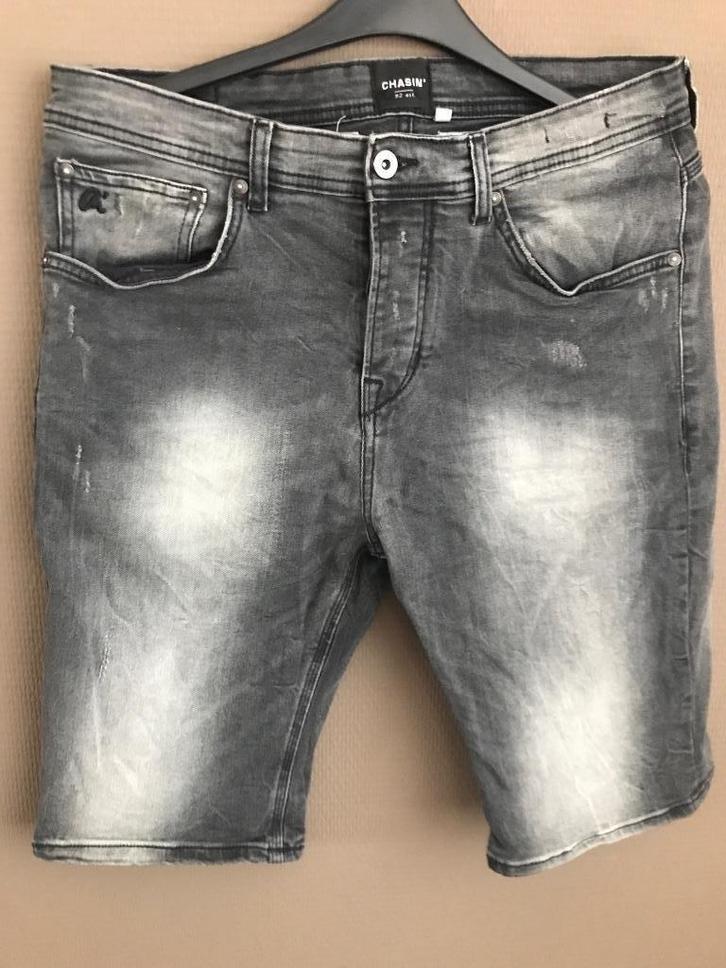 Grijze Chasin heren bermuda (Liam), Kleding | Heren, Spijkerbroeken en Jeans, Zo goed als nieuw, W32 (confectie 46) of kleiner