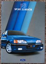 Folder Ford RS Sport Zubehor uit 1987 (Capri, Sierra, e.a.), Ophalen of Verzenden, Gelezen, Ford
