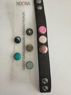 Noosa Armband Bruin + 8 Chunks!, Bruin, Leer, Ophalen of Verzenden, Zo goed als nieuw