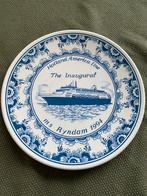 Delfts Blauw Bord Holland America Line Ryndam 1994, Ophalen of Verzenden
