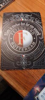Feyenoord Wandbord Metaal 20x30cm, Antiek en Kunst, Antiek | Wandborden en Tegels, Ophalen of Verzenden