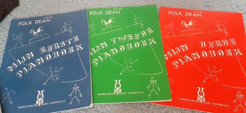 3 Piano lesboeken van Folk Dean. leergang voor piano, Muziek en Instrumenten, Bladmuziek, Gebruikt, Les of Cursus, Overige genres