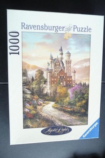 KLASSE PUZZEL MYSTIC LIGHTS NEUSCHWANSTEIN 1000 ST. NIEUW beschikbaar voor biedingen