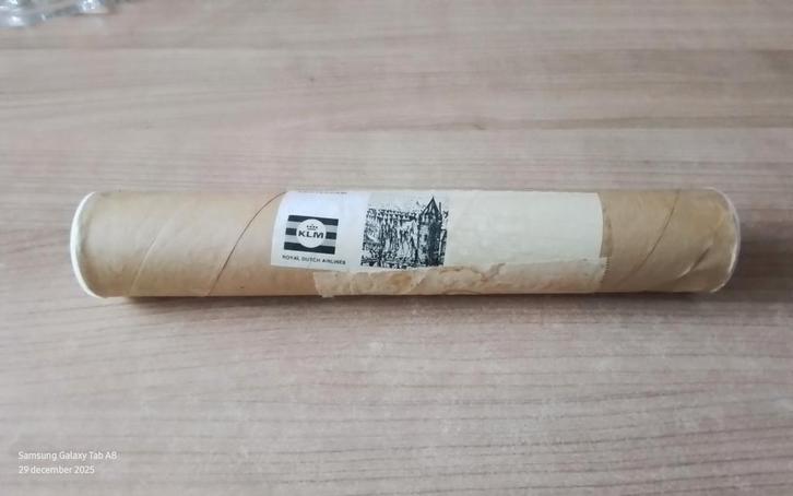 KLM Prent - Amsterdamse gravure, Antiek en Kunst, Kunst | Etsen en Gravures, Ophalen of Verzenden