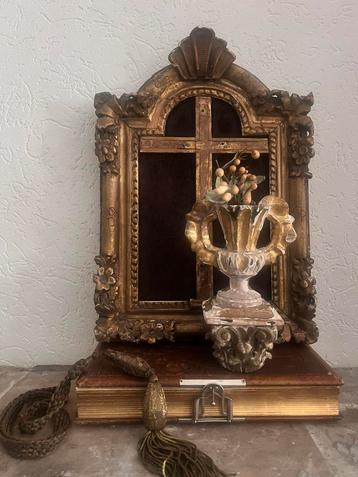 Bois doré boisdore bladgoud verguld houten lijst kruisbeeld beschikbaar voor biedingen