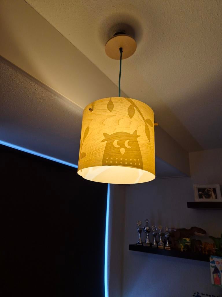 Leuke kinderlamp met dierenmotief, Ophalen of Verzenden, Zo goed als nieuw, Stof, Modern