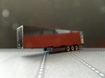 735 herpa koffer oplegger zwart 3-as 1:87 truck trein, Ophalen of Verzenden, Zo goed als nieuw, Bus of Vrachtwagen, Herpa