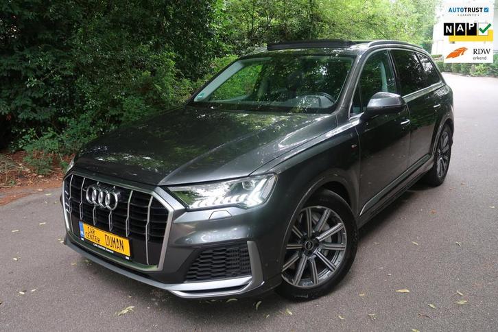 Audi Q7 55 TFSI e quattro Pro Line S 360° Pano Stoelverkoel, Auto's, Audi, Bedrijf, Te koop, Q7, 360° camera, 4x4, ABS, Achteruitrijcamera