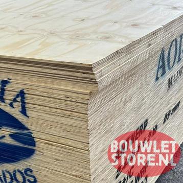 Underlayment 9 mm platen | Elliottis Pine C+/C rechte kanten beschikbaar voor biedingen